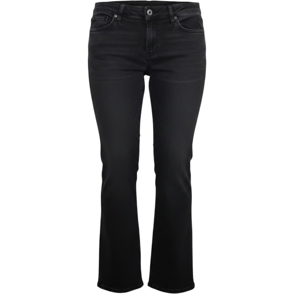 Rock & Republic Size 14L Women's Kassandra Black Sequin Logo Stretch Denim Jean